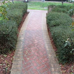 Brick path Pressure Clean - Indented Heads